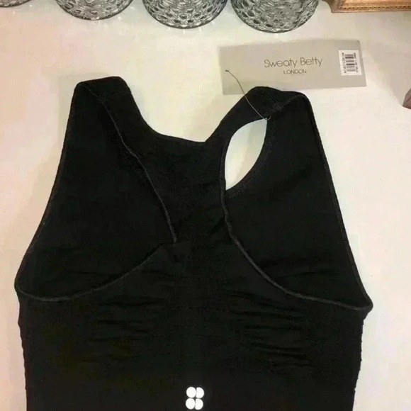 Sweaty Betty Stamina black seamless workout bra size small NWT - Picture 7 of 8